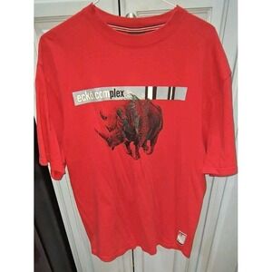 Vintage Men's Deadstock Echo Complex Rhino Hip Hop Skater Shirt 2XL  Hip Hop Red